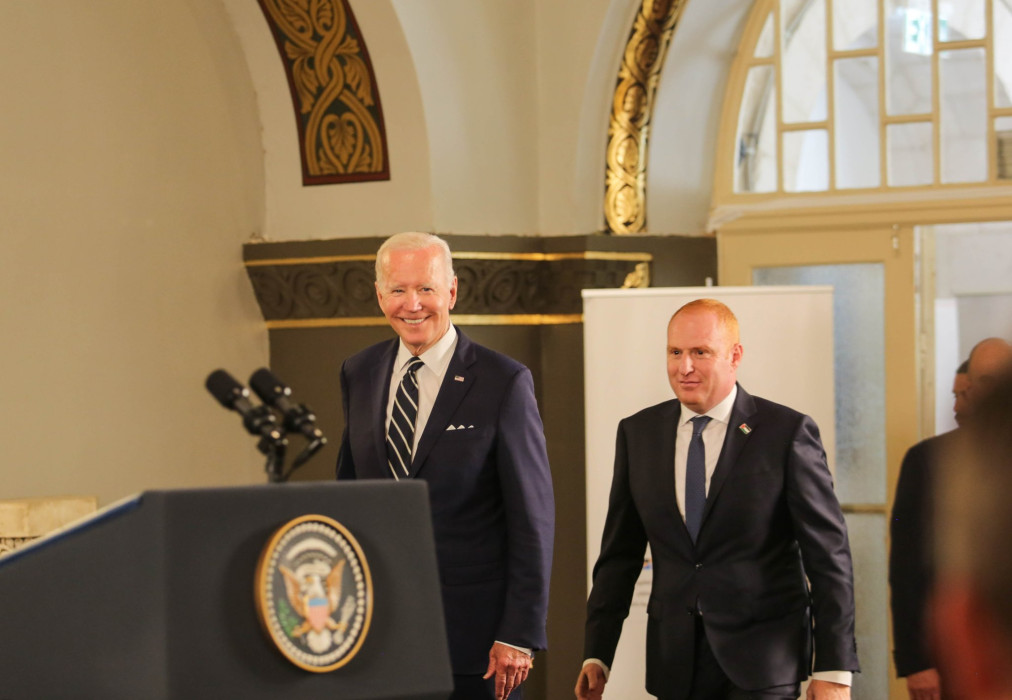 The US president, Joe Biden, visited Augusta Victoria Hospital